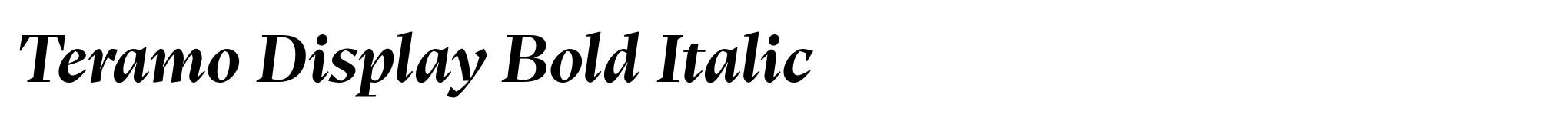 Teramo Display Bold Italic image